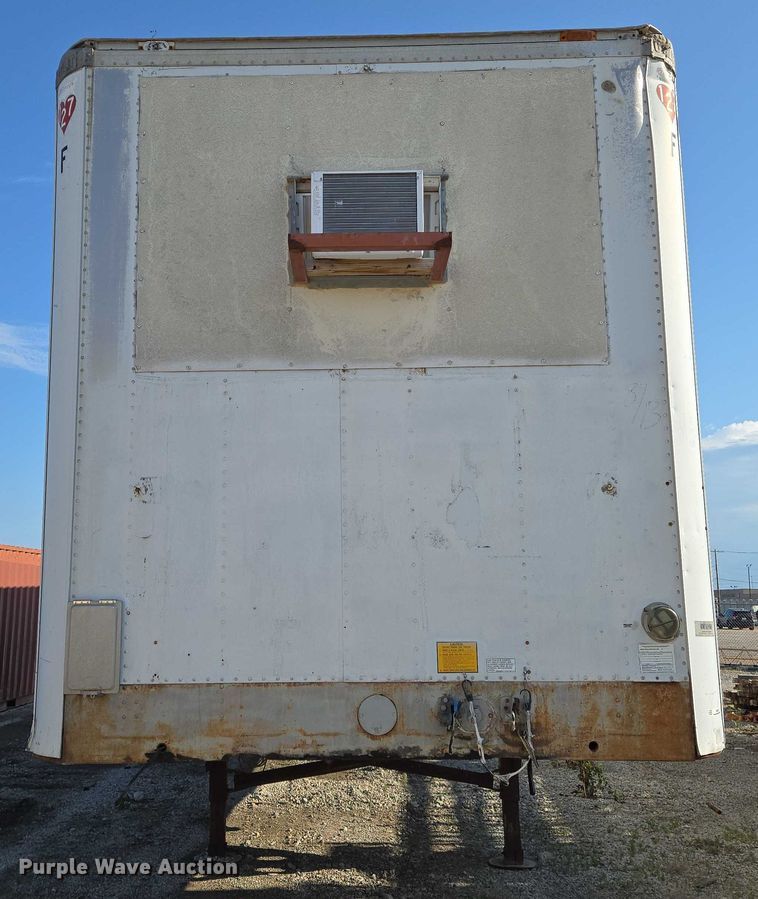 image for item EN8228 1988 Utility dry van office trailer