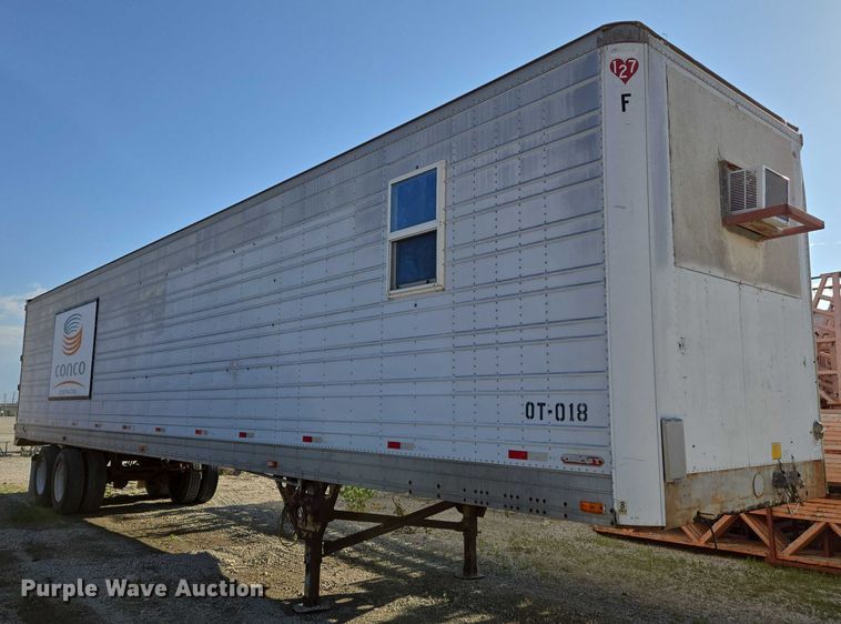 image for item EN8228 1988 Utility dry van office trailer