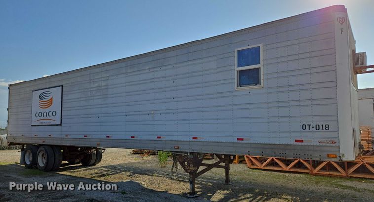 image for item EN8228 1988 Utility dry van office trailer