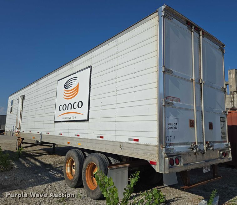 image for item EN8228 1988 Utility dry van office trailer