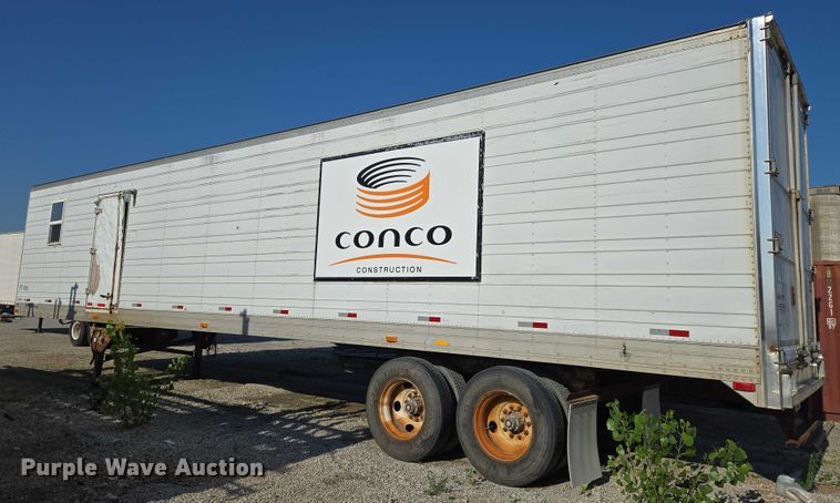 image for item EN8228 1988 Utility dry van office trailer