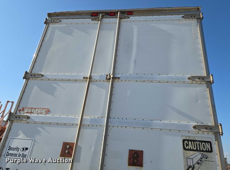 image for item EN8228 1988 Utility dry van office trailer