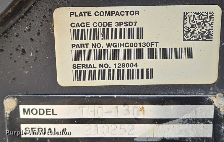 image for item EN8244 Indeco THC-130 plate compactor