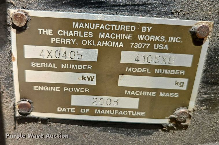 image for item EO4512 2003 Ditch Witch 410SXD trencher