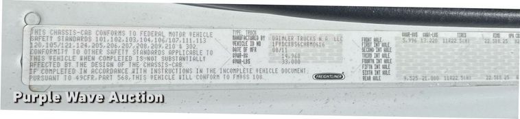 image for item ER2088 2012 Frieghliner Business Class M2 bucket truck