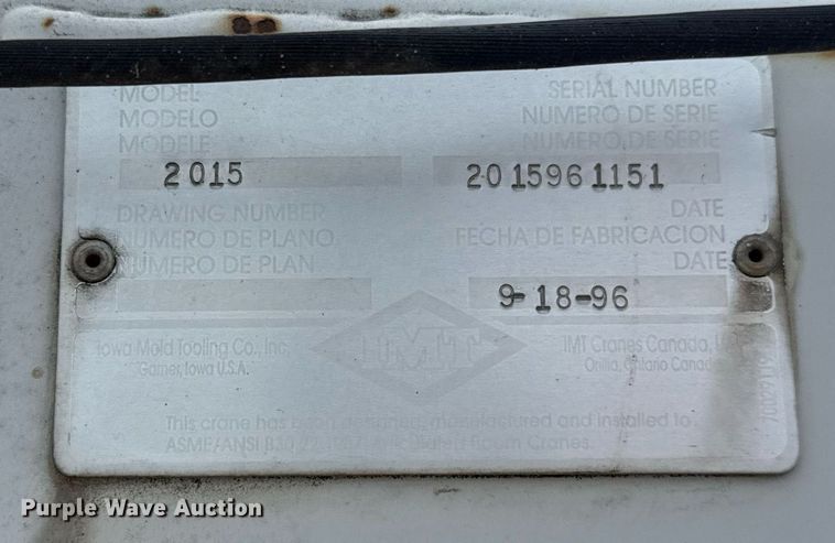 image for item HI9262 1996 Ford F800 utility / service truck