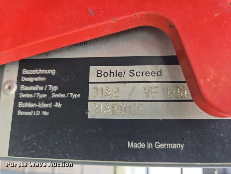 image for item YA0630 2022 Vogele Super 2000-3i paver