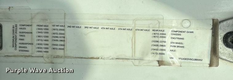 image for item YA0649 2012 Freightliner Cascadia 125 dump truck