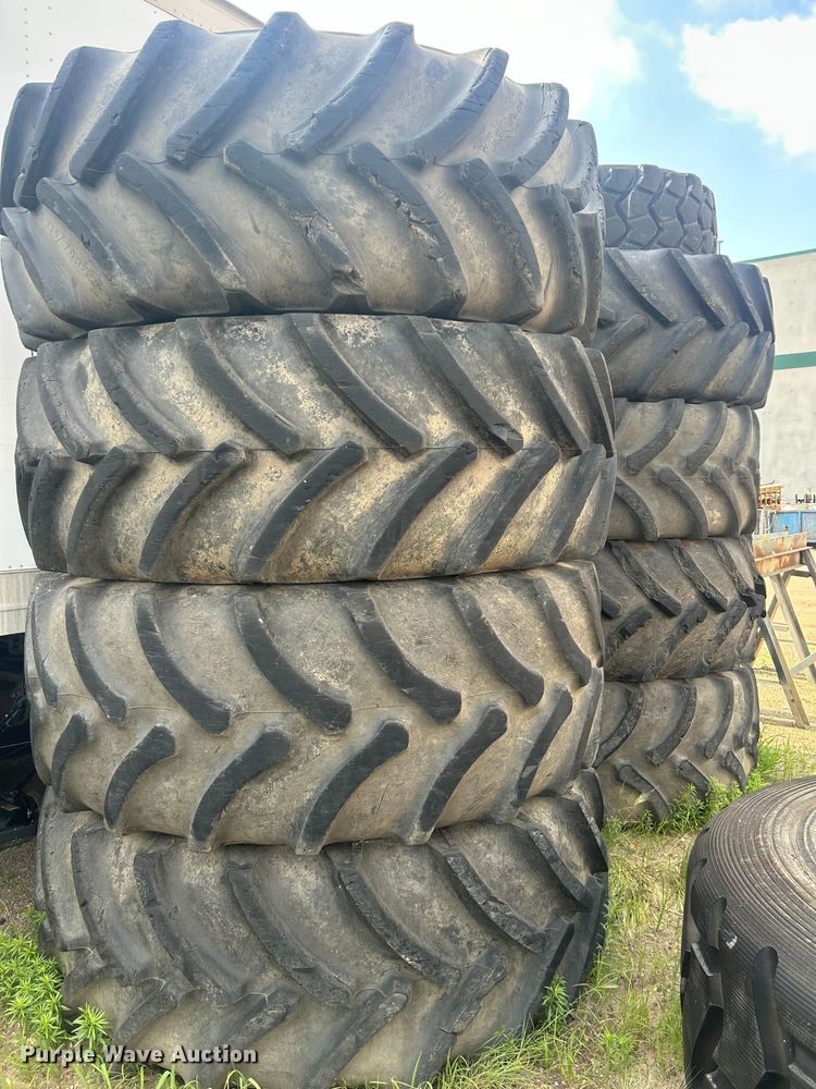 image for item ZA0687 (8) 710/70R42 tires and wheels
