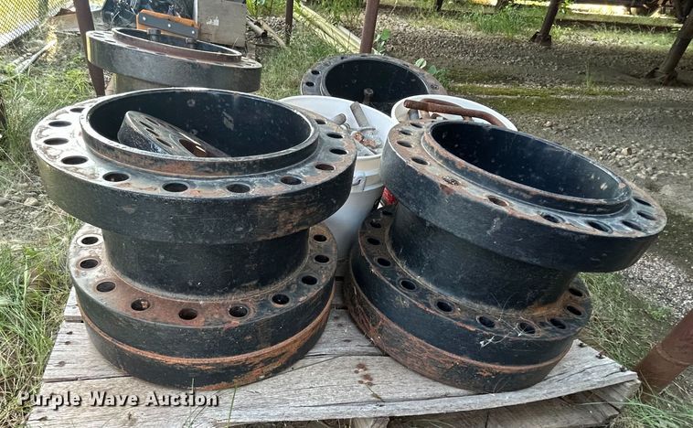 image for item ZA0687 (8) 710/70R42 tires and wheels