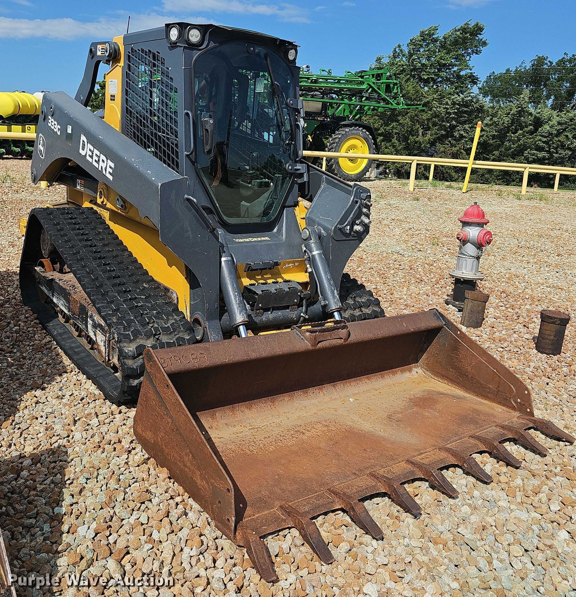 2018 John Deere 333G tracked skid steer loader in Emporia