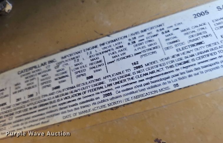 image for item DR3854 2007 Thomas Built school bus