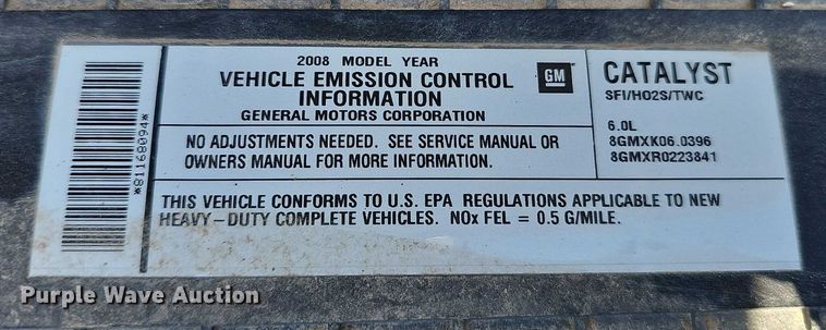 image for item DR3855 2008 Chevrolet Express 3500 van