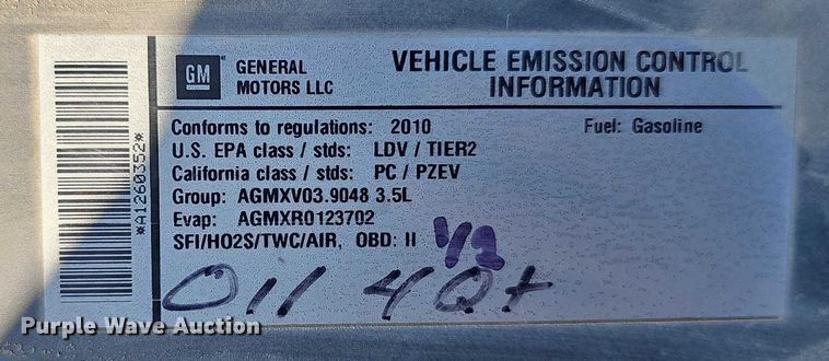 image for item DR3857 2010 Chevrolet Impala 