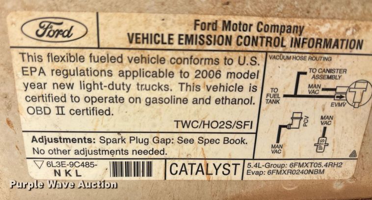 image for item DT6678 2006 Ford F150 SuperCab pickup truck