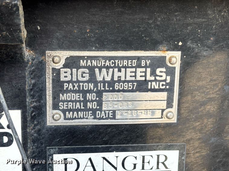 image for item DV4145 Big Wheels applicator truck