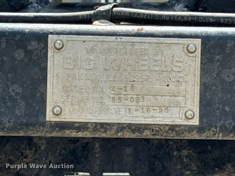 image for item DV4145 Big Wheels applicator truck