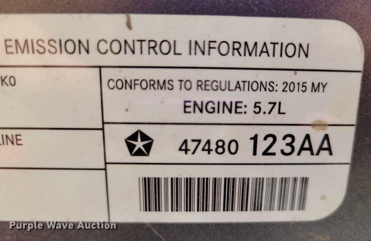 image for item DX7145 2015 Dodge Charger Police 