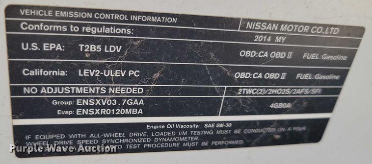 image for item DX7147 2014 Infiniti  Q50 