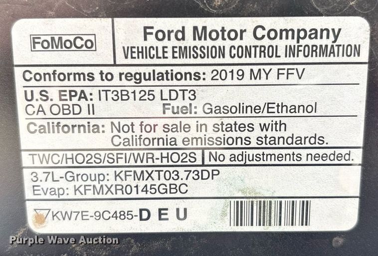 image for item DX8002 2019 Ford Explorer Police Interceptor SUV