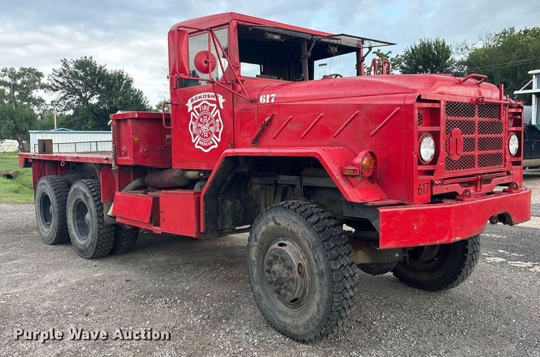 image for item DY0747 1985 AM General M923 flatbed truck