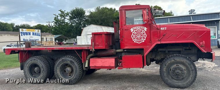 image for item DY0747 1985 AM General M923 flatbed truck