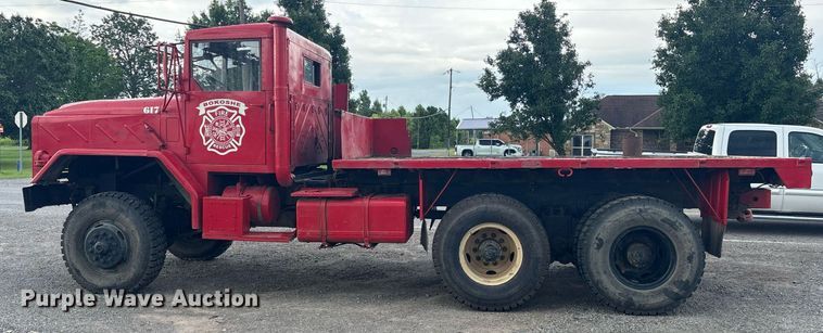 image for item DY0747 1985 AM General M923 flatbed truck
