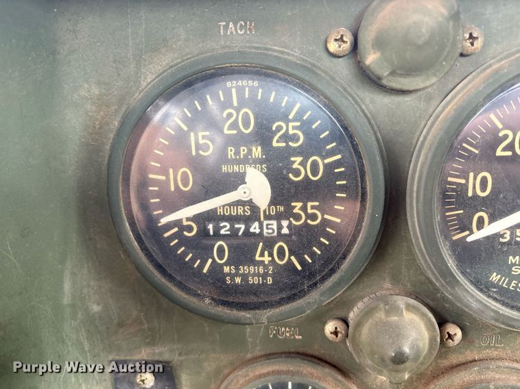 image for item DY0747 1985 AM General M923 flatbed truck