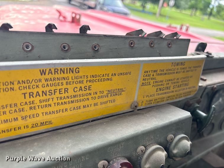 image for item DY0747 1985 AM General M923 flatbed truck