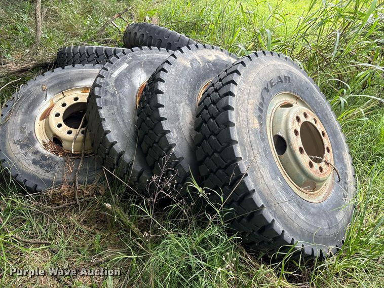 image for item DY0748 (8) 11.00R20 tires 