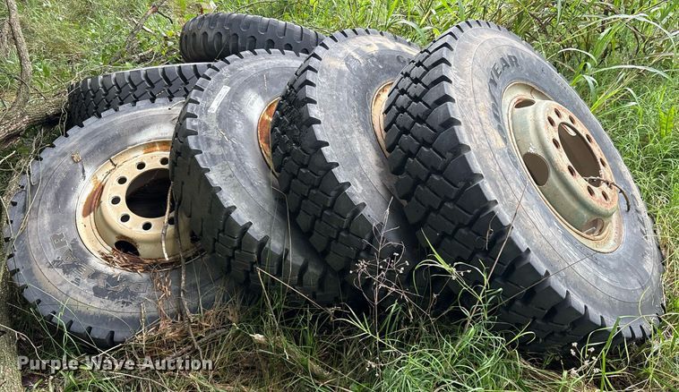 image for item DY0748 (8) 11.00R20 tires 