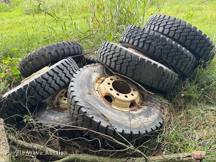 image for item DY0748 (8) 11.00R20 tires 