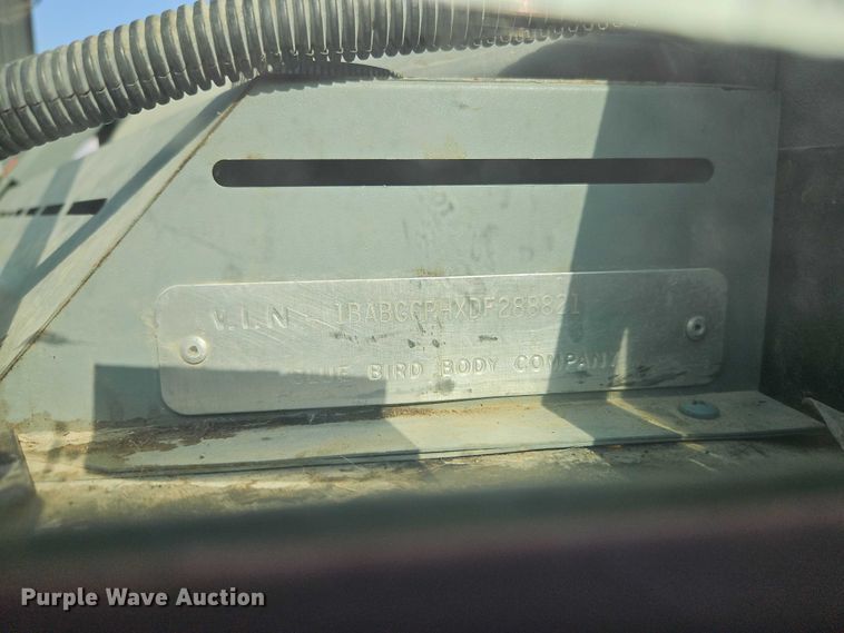 image for item EB8160 2013 Blue Bird All American  school bus