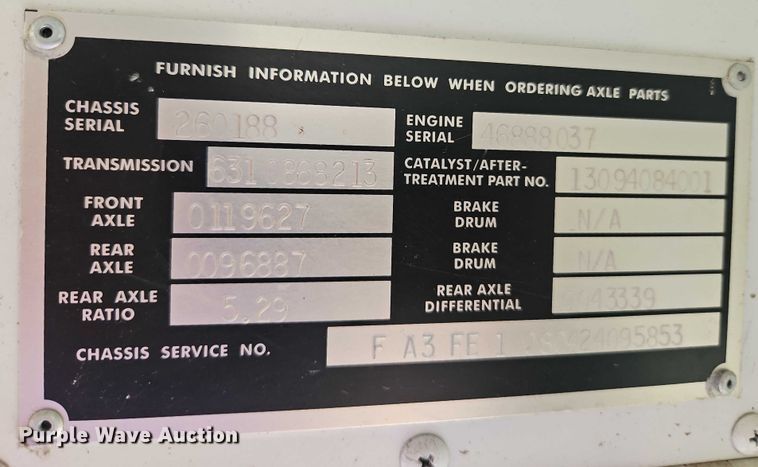 image for item EB8162 2009 Blue Bird All American school bus