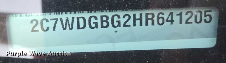 image for item EC4322 2017 Dodge Grand Caravan handicap accessible van