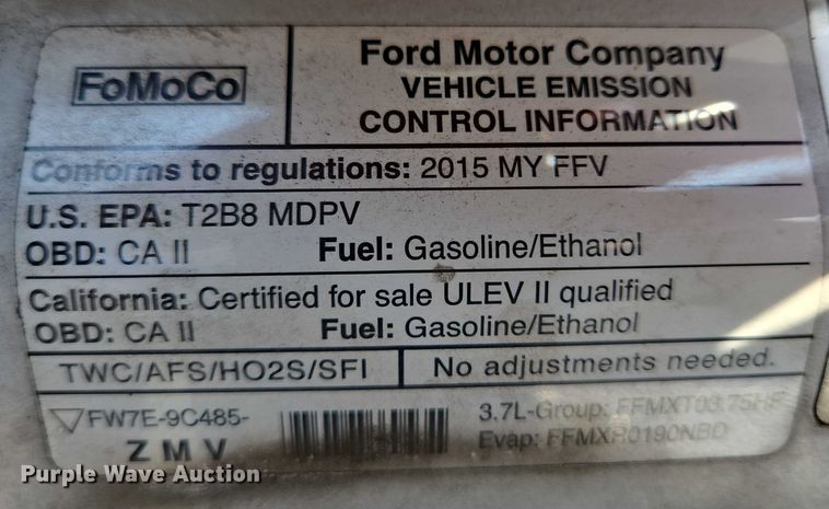 image for item EC4323 2015 Ford Transit 150 van