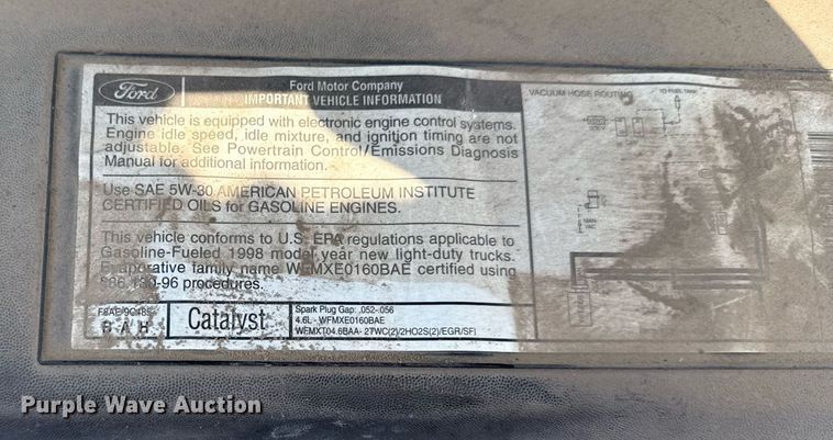 image for item ED4304 1998 Ford F150 pickup truck