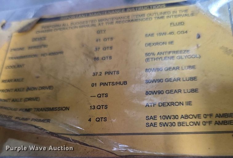 image for item EF3581 1995 Pierce Quantum pumper fire truck