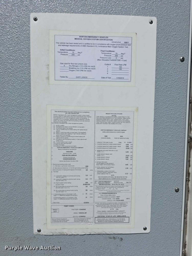 image for item EF3590 2013 Ford E450 ambulance