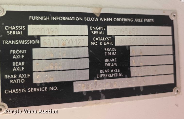 image for item EF3628 2011 Blue Bird Vision school bus