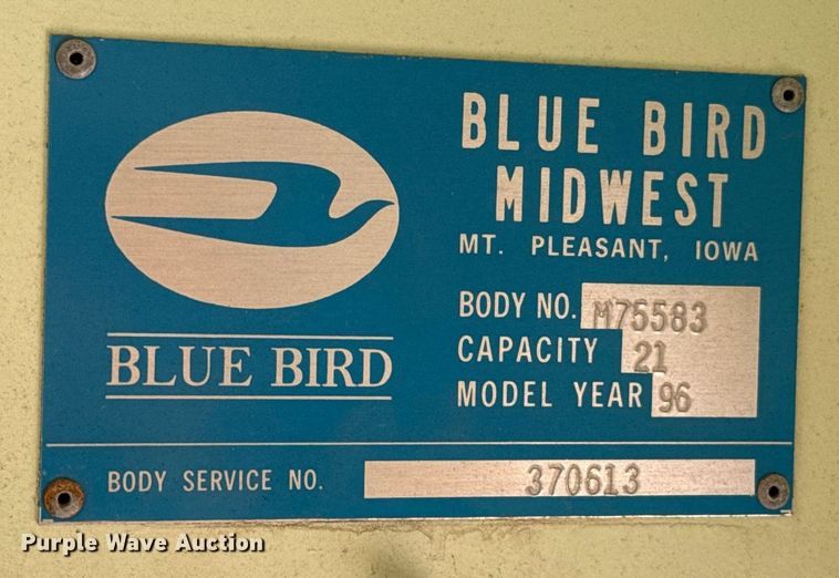 image for item EJ4717 1996 Chevrolet school bus