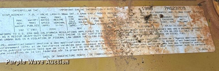 image for item EJ4718 1999 Blue Bird school bus