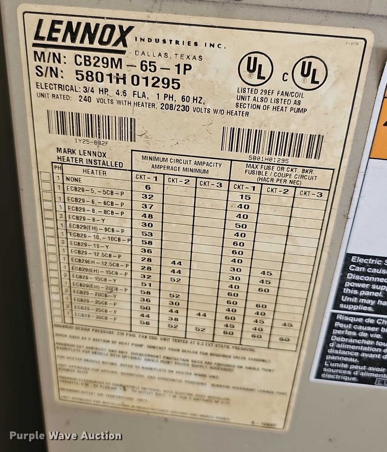 image for item EK5376 Approximately 6 HVAC units