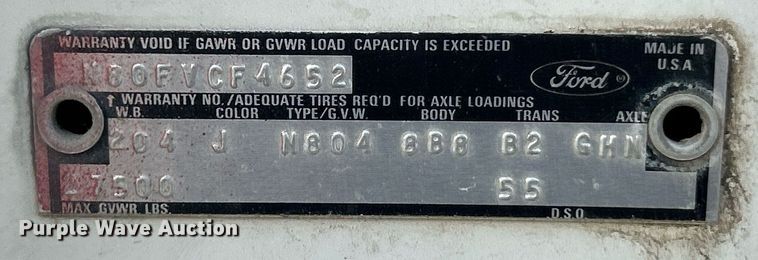 image for item EK8263 1978 Ford 800 sewer jetter truck