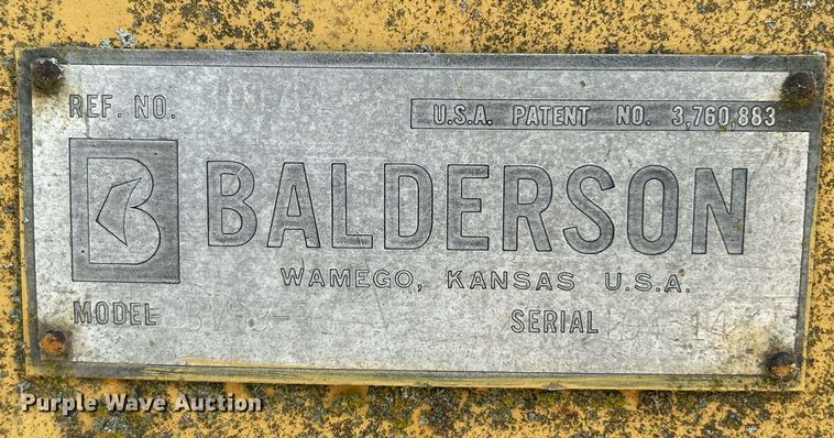 image for item EK8324 Balderson BVS9-90 snow plow
