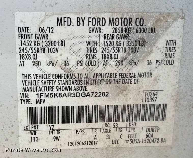 image for item EM2101 2013 Ford Explorer Police Interceptor SUV