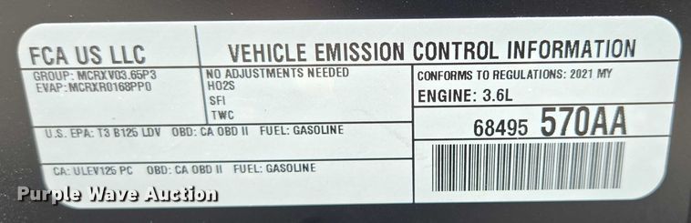 image for item EM7474 2021 Dodge Charger Police 