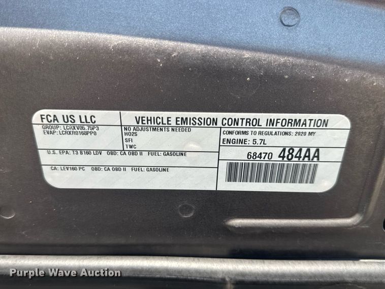 image for item EN4624 2020 Dodge Charger Police 