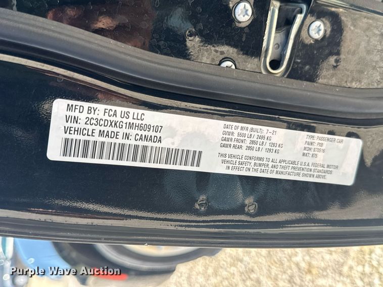 image for item EN4625 2021 Dodge Charger Police 