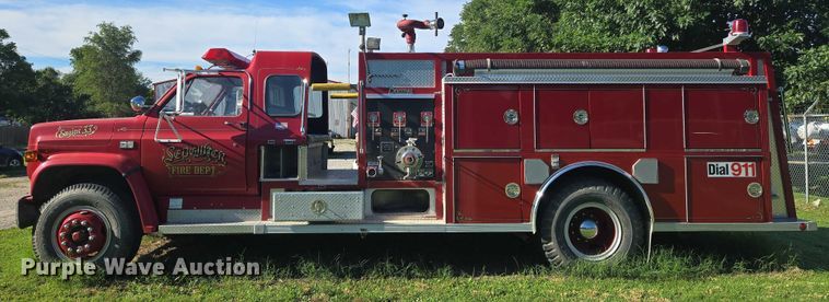 image for item EN8209 1990 Chevrolet C70 pumper fire truck
